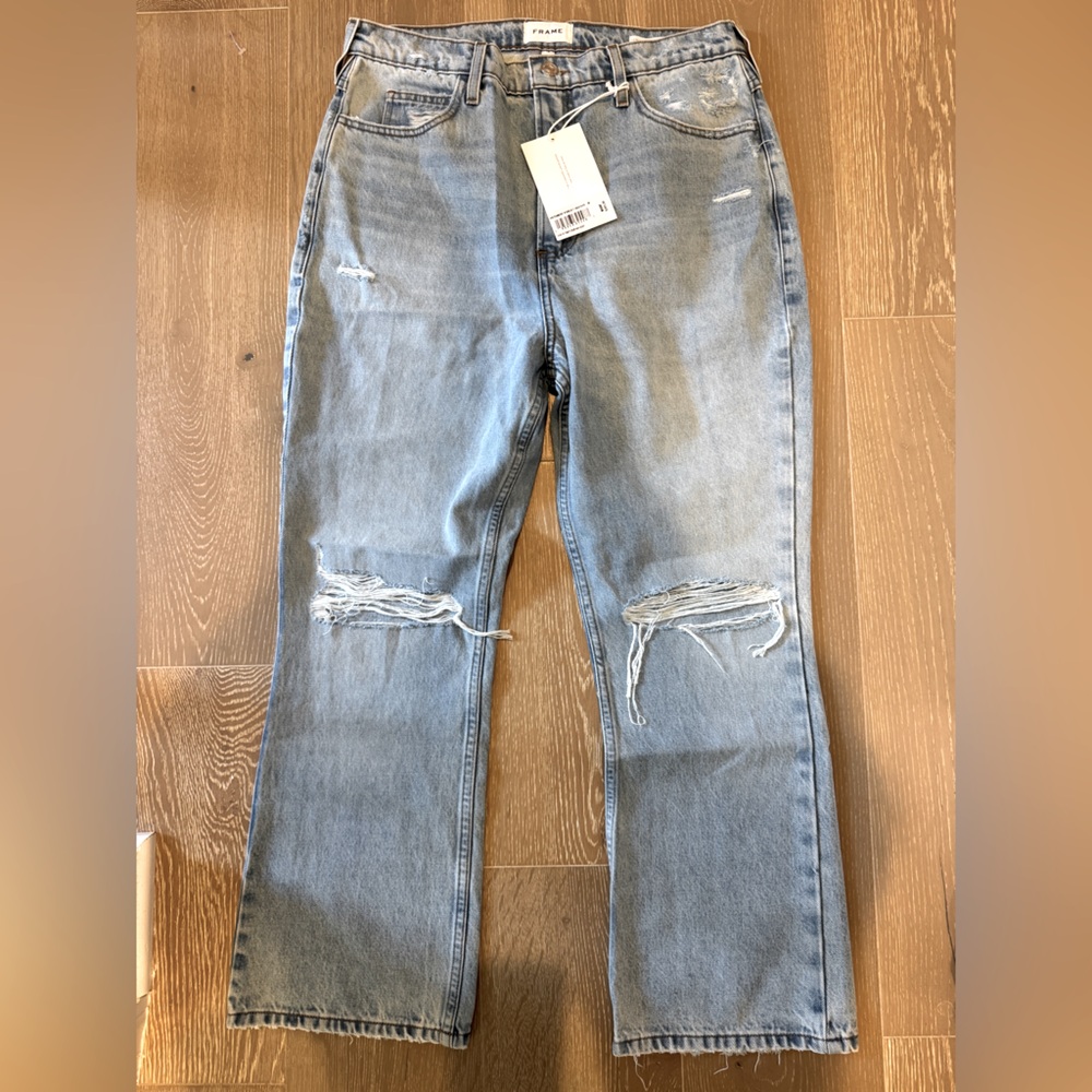 Frame Le High ‘N Tight Crop Mini Boot Jeans 30